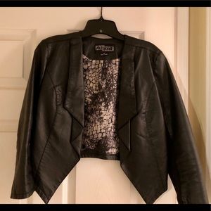 Black Faux Leather Jacket
